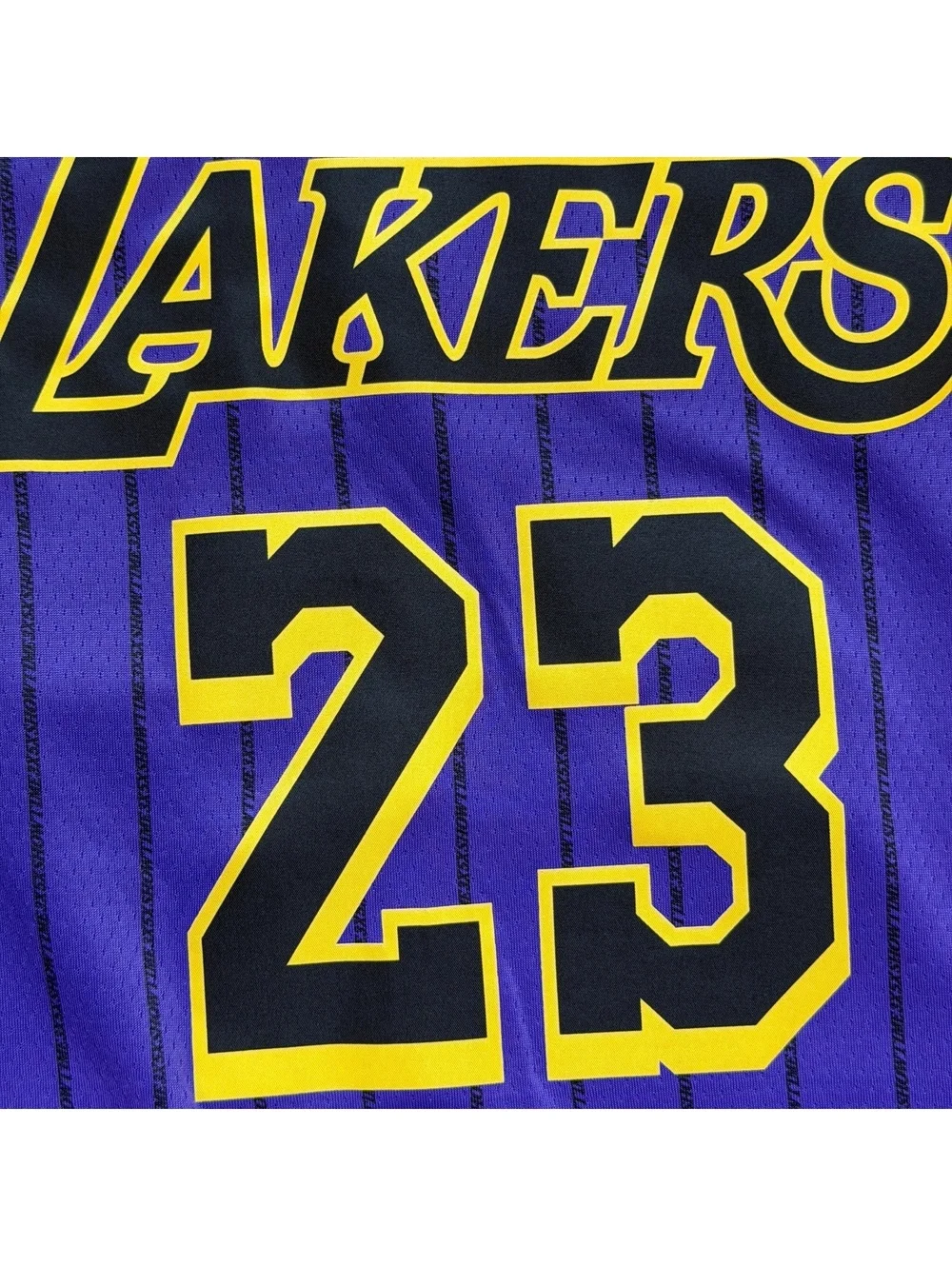 Nike 2018 LeBron James LA Lakers City Edition #23 Swingman Jersey XXL Purple NBA